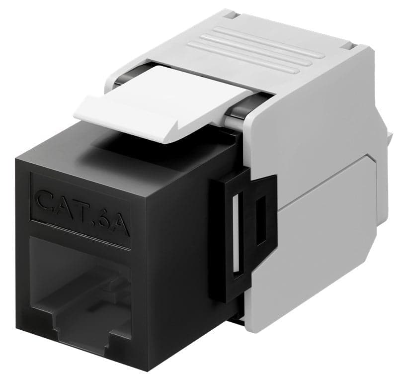 Frutto Keystone RJ45 Cat6A UTP 500MHz Nero in Cavi Ethernet Scontolo.net - Potenza, commercioVirtuoso.it