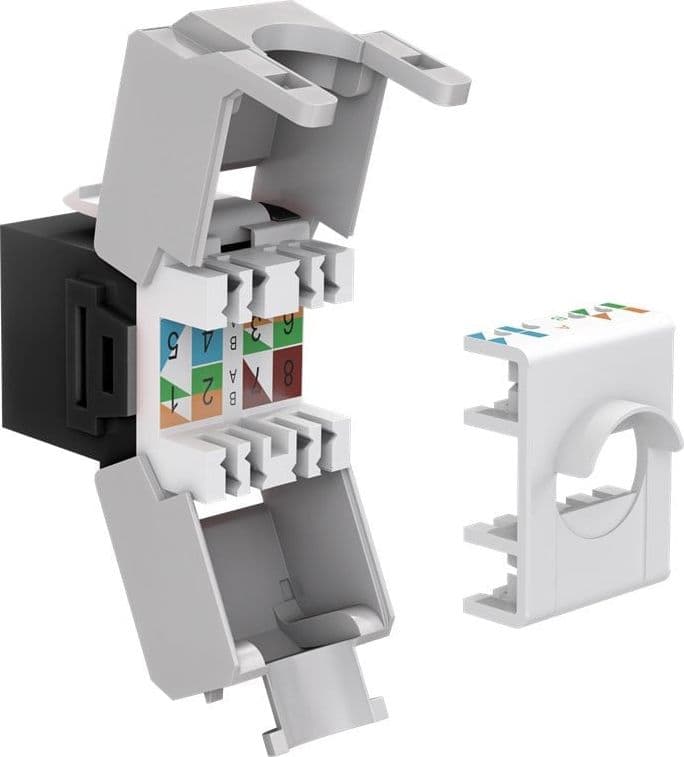 Frutto Keystone RJ45 Cat6A UTP 500MHz Nero in Cavi Ethernet Scontolo.net - Potenza, commercioVirtuoso.it