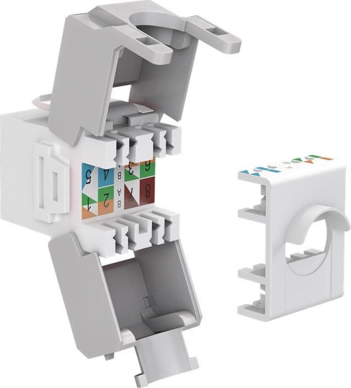 Frutto Keystone RJ45 Cat6A UTP 500MHz Bianco in Cavi Ethernet Scontolo.net - Potenza, commercioVirtuoso.it