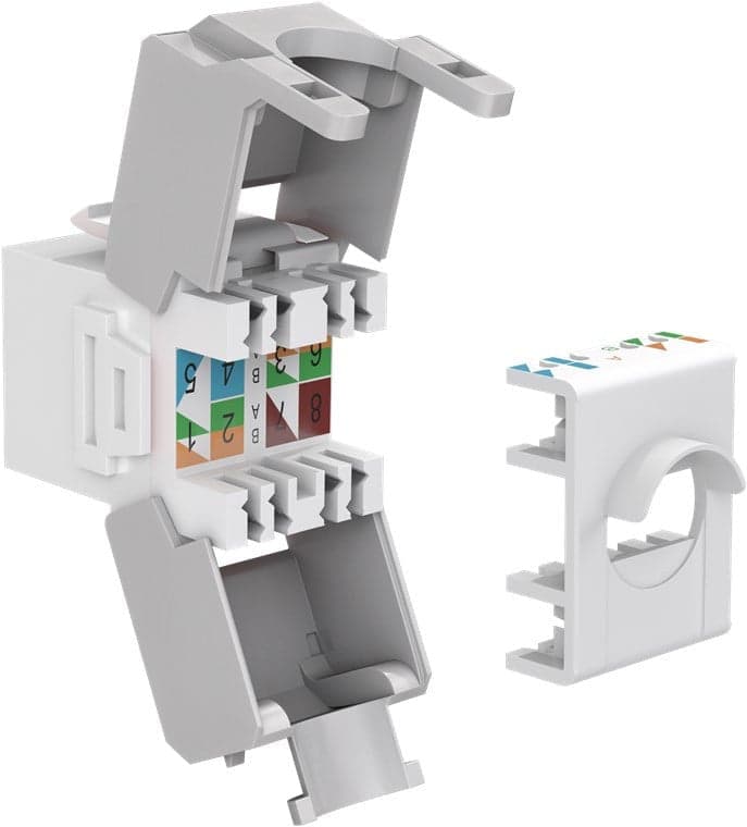 Frutto Keystone RJ45 Cat6A UTP 500MHz Bianco in Cavi Ethernet Scontolo.net - Potenza, commercioVirtuoso.it