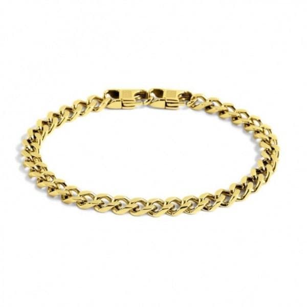 Marlù BRACCIALE CATENA GRUMETTA 6MM PVD ORO