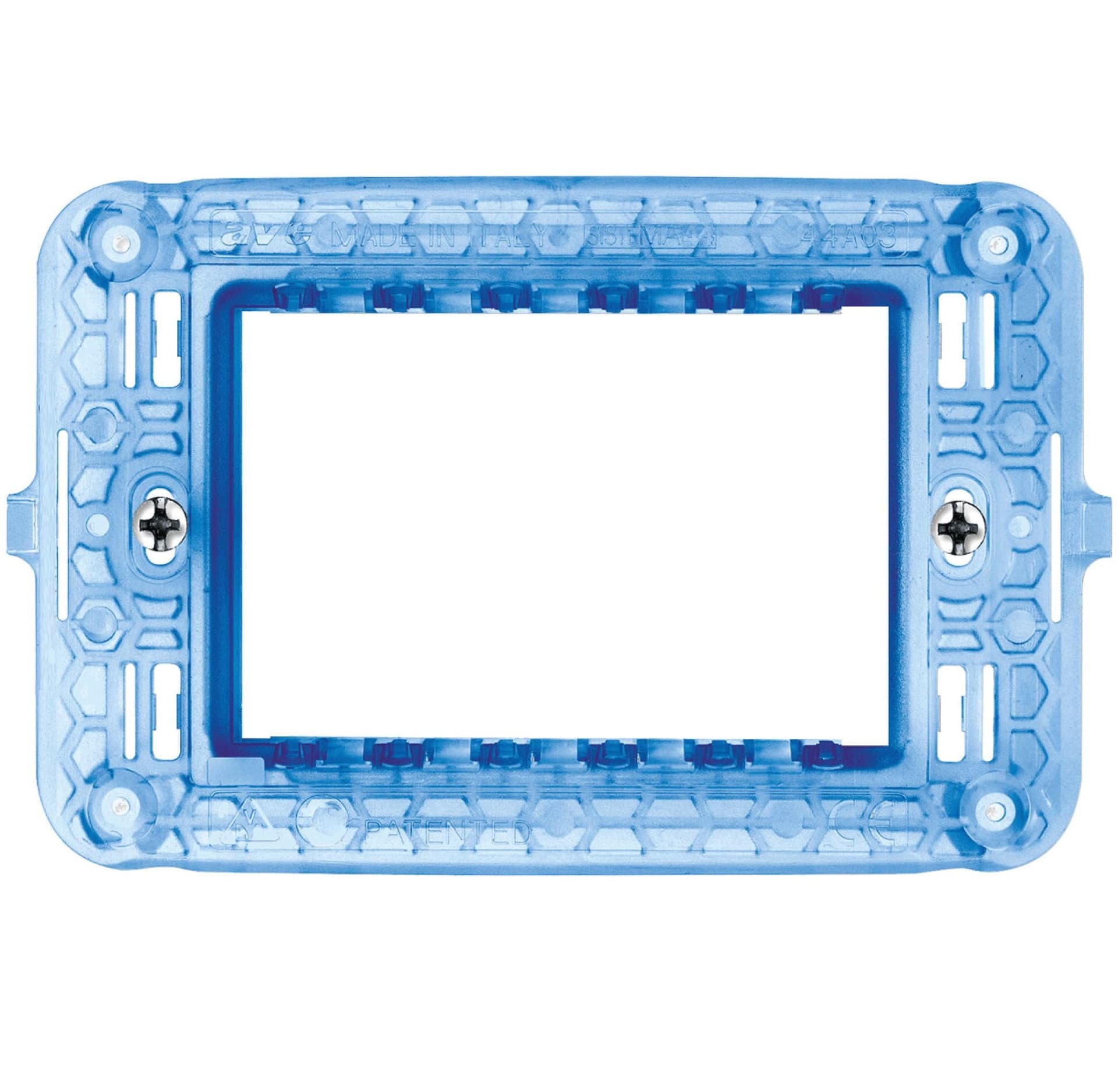Supporto con Viti S44 per Scatole Rettangolari 3 Moduli in Supporti Scontolo.net - Potenza, commercioVirtuoso.it