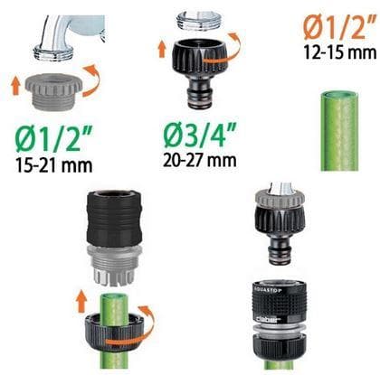 CLABER 48802 KIT LANCIA + 2 RACCORDI + PRESA PER RUBINETTO IRRIGAZIONE PIANTE in prodotto EuroStore07 - Alatri, commercioVirtuoso.it
