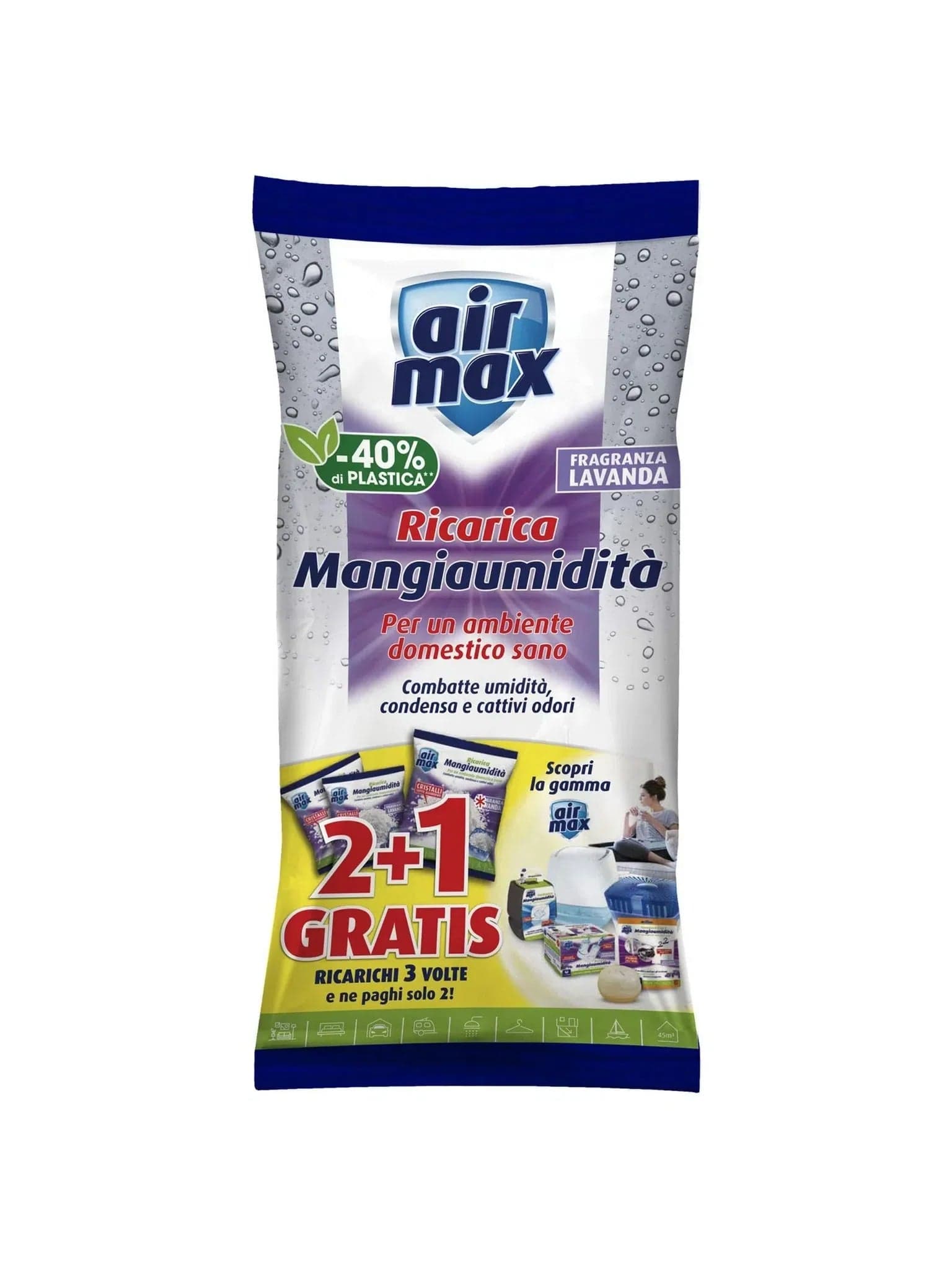 Sali assorbi umidità per deumidificatore "Air max vortex" 900 grammi + 450 gratis in Deumidificatori La Zappa - Altamura, commercioVirtuoso.it