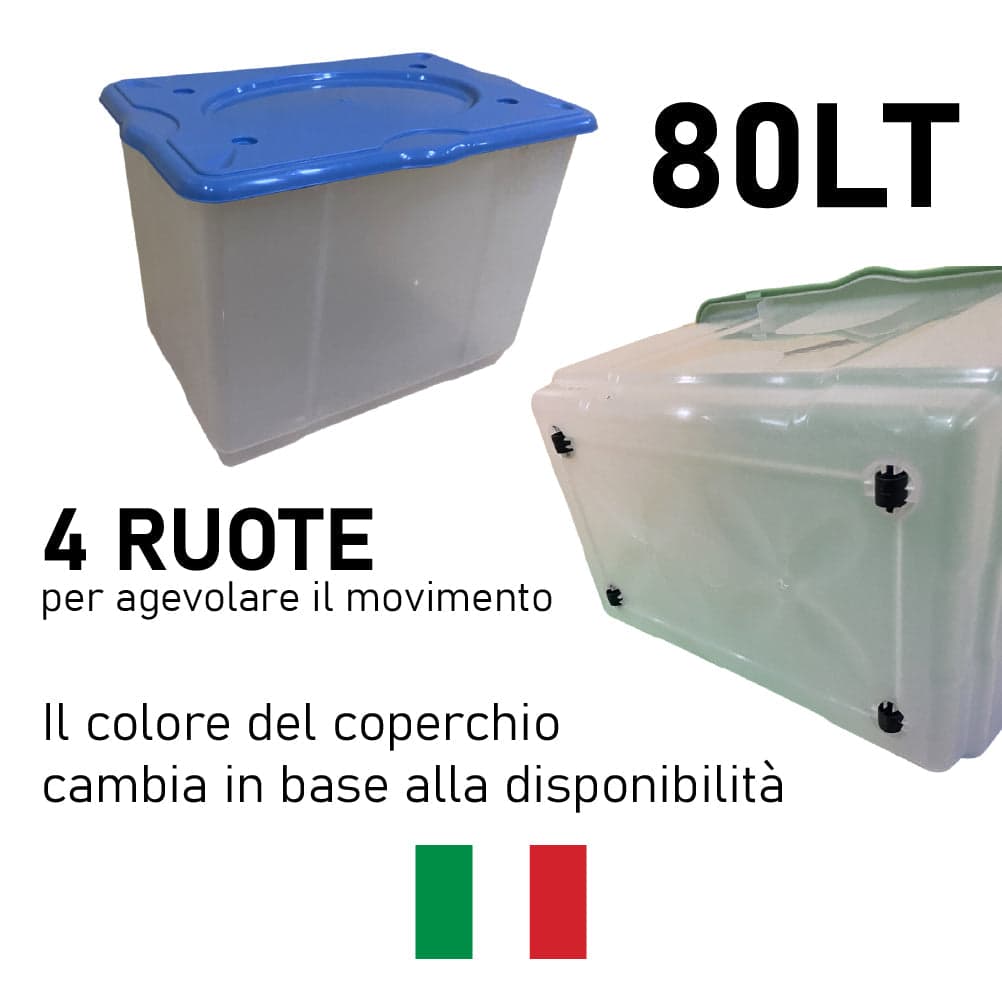 Kit 2pz Scatole Porta Tutto Porta Oggetti Plastica Trasparente 4Ruote 60x40 H45cm in Contenitori con coperchio Danyx - Casoria, commercioVirtuoso.it
