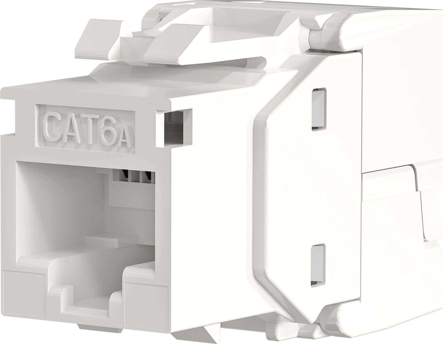 Frutto Keystone Cat.6A UTP Bianco con tappo antipolvere in Cavi Ethernet Scontolo.net - Potenza, commercioVirtuoso.it