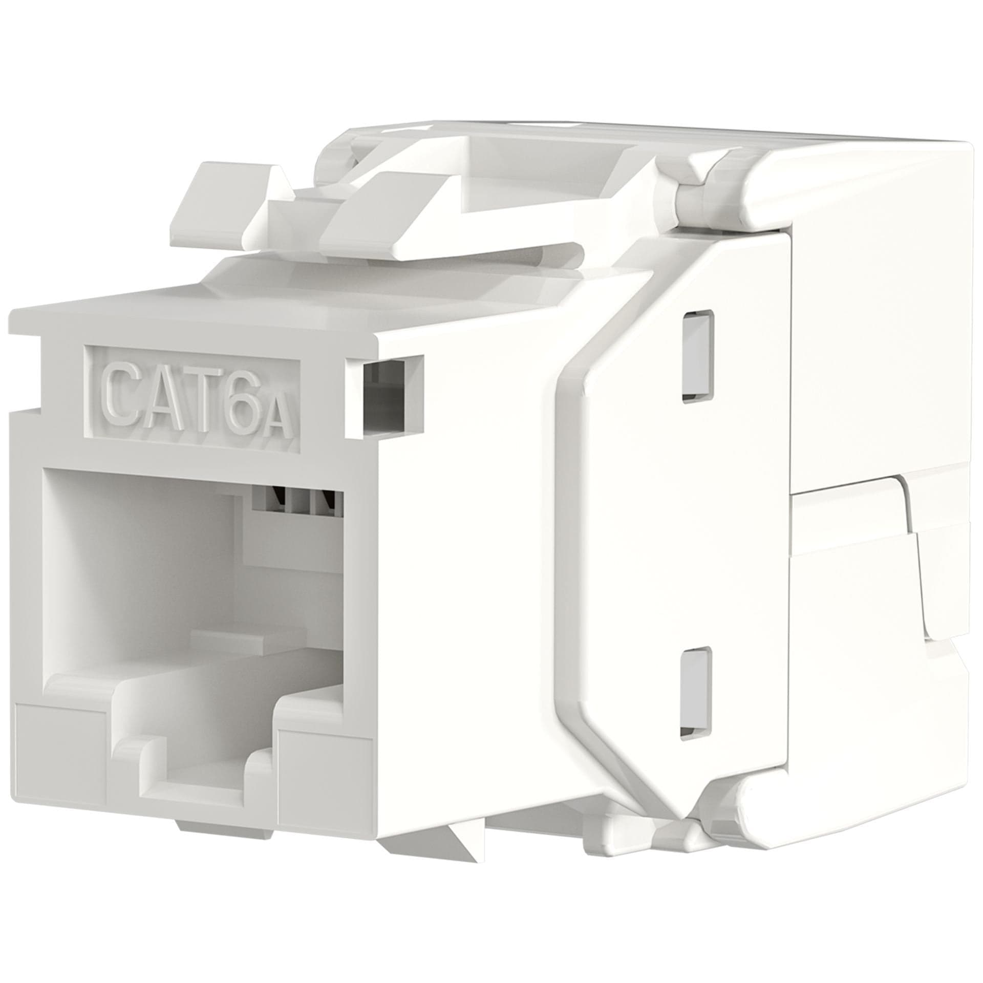 Frutto Keystone Cat.6A UTP Bianco con tappo antipolvere in Cavi Ethernet Scontolo.net - Potenza, commercioVirtuoso.it