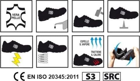 Saratoga Black Alte scarpe antinfortunistiche in nabuk SRC S3 in Scarpe Aloiserw.com - Altomonte, commercioVirtuoso.it