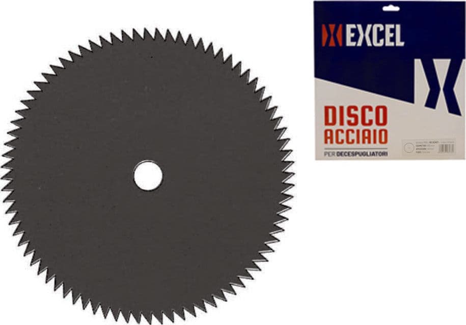 DISCO IN METALLO PER DECESPUGLIATORE A 80 DENTI ø mm.255, foro mm.25,4,