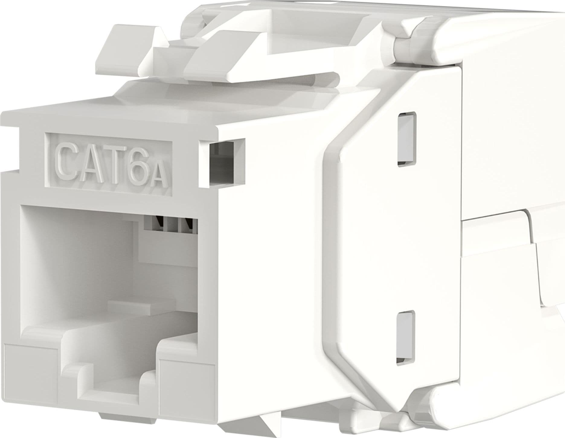 Frutto Keystone Cat.6A UTP Bianco con tappo antipolvere in Cavi Ethernet Scontolo.net - Potenza, commercioVirtuoso.it