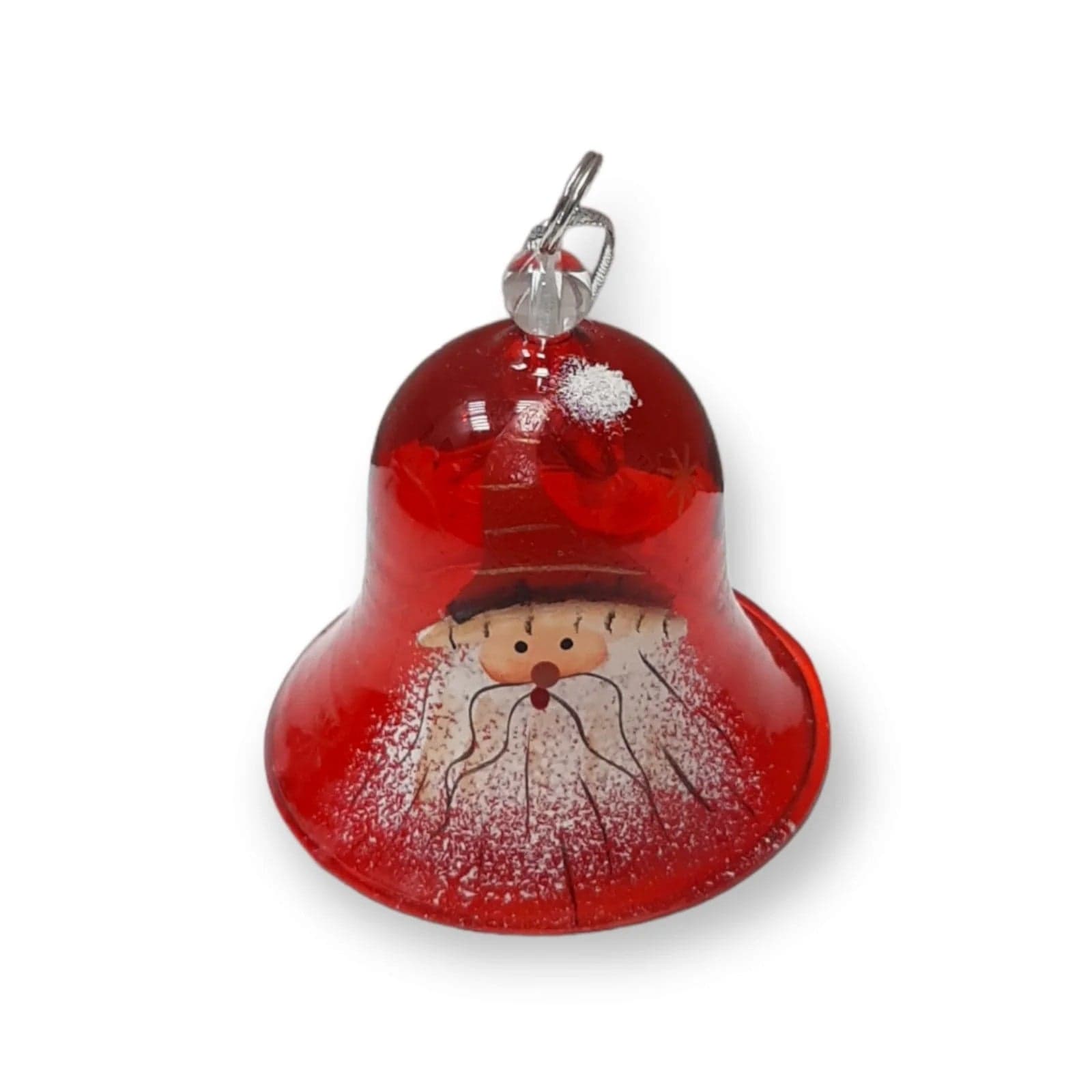 Campanella di natale in vetro trasparente Dipinta Assortito in Fiori secchi ornamentali Scontolo.net - Potenza, commercioVirtuoso.it