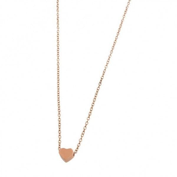 Marlù Collana con cuore rosè