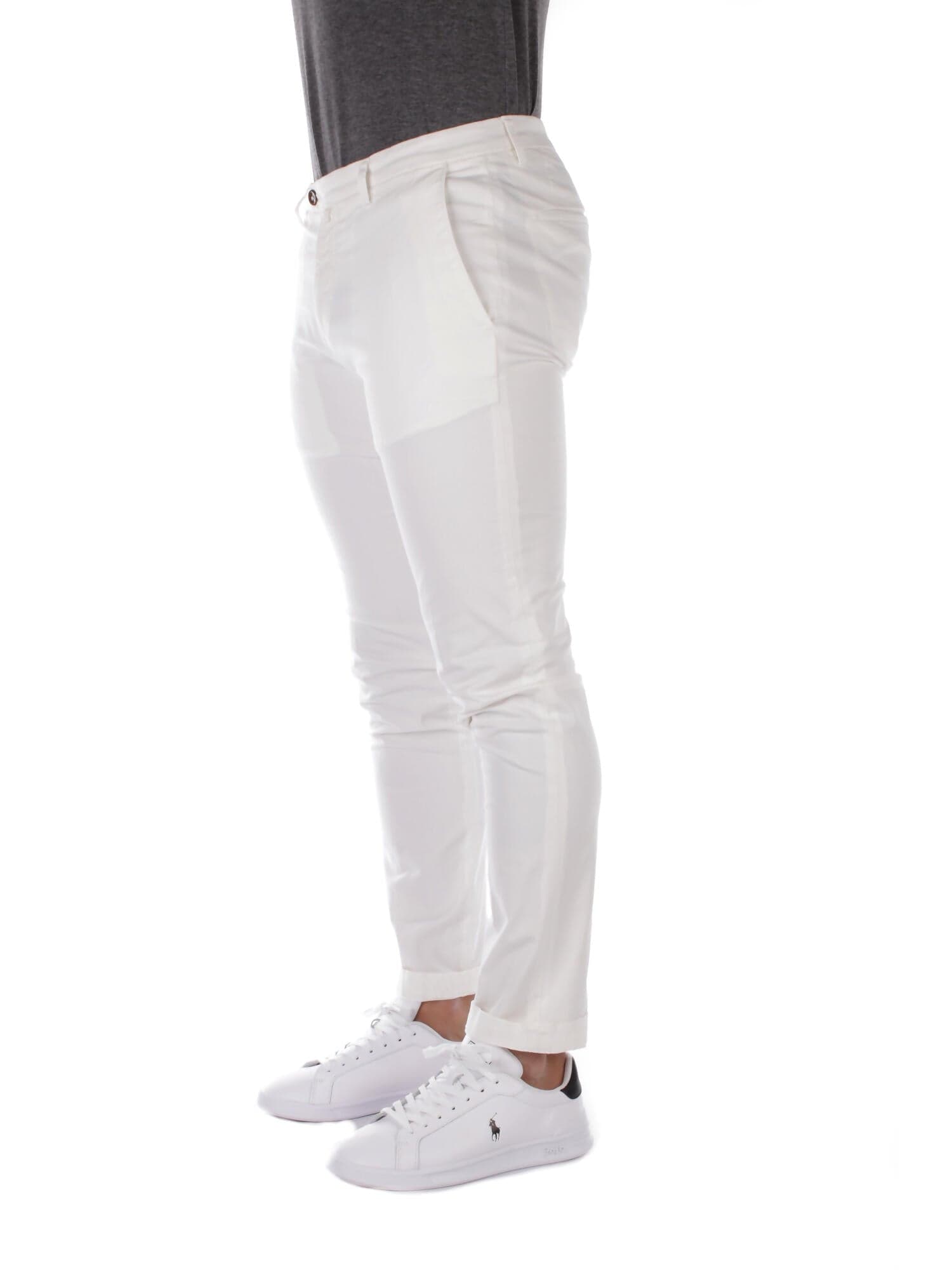 Briglia Pantaloni Bianco da uomo in Pantaloni Drestige - Casamassima, commercioVirtuoso.it