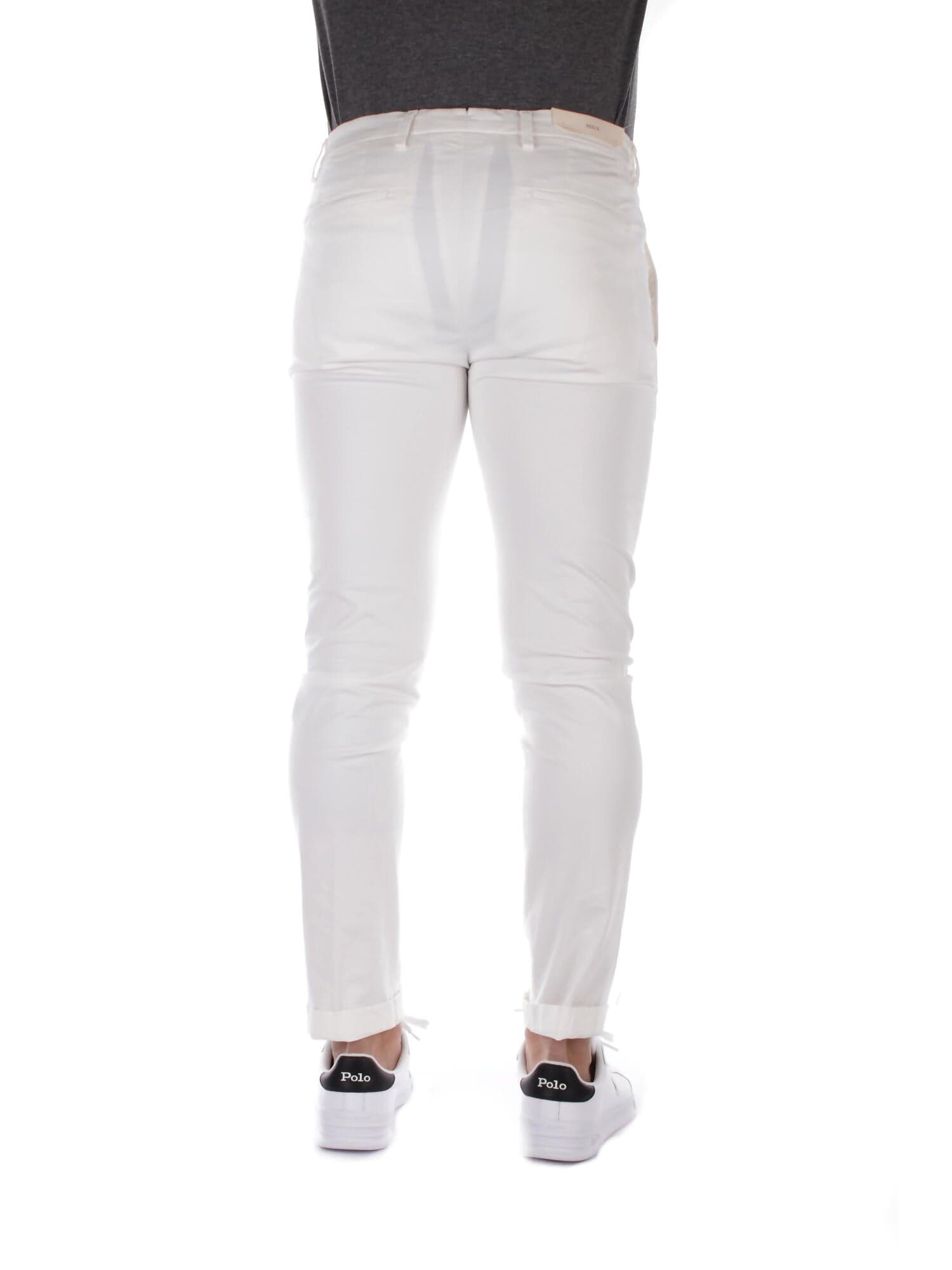 Briglia Pantaloni Bianco da uomo in Pantaloni Drestige - Casamassima, commercioVirtuoso.it
