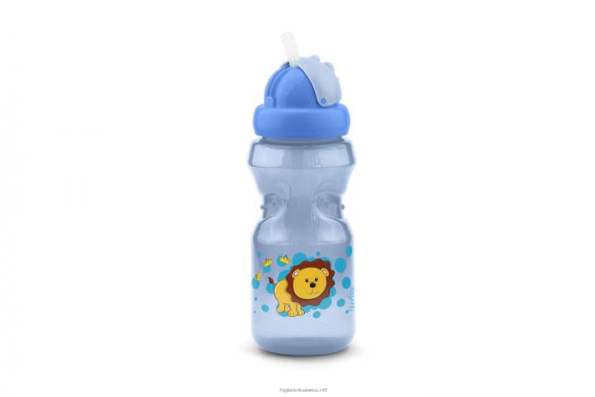 Borraccia c cannuccia blu