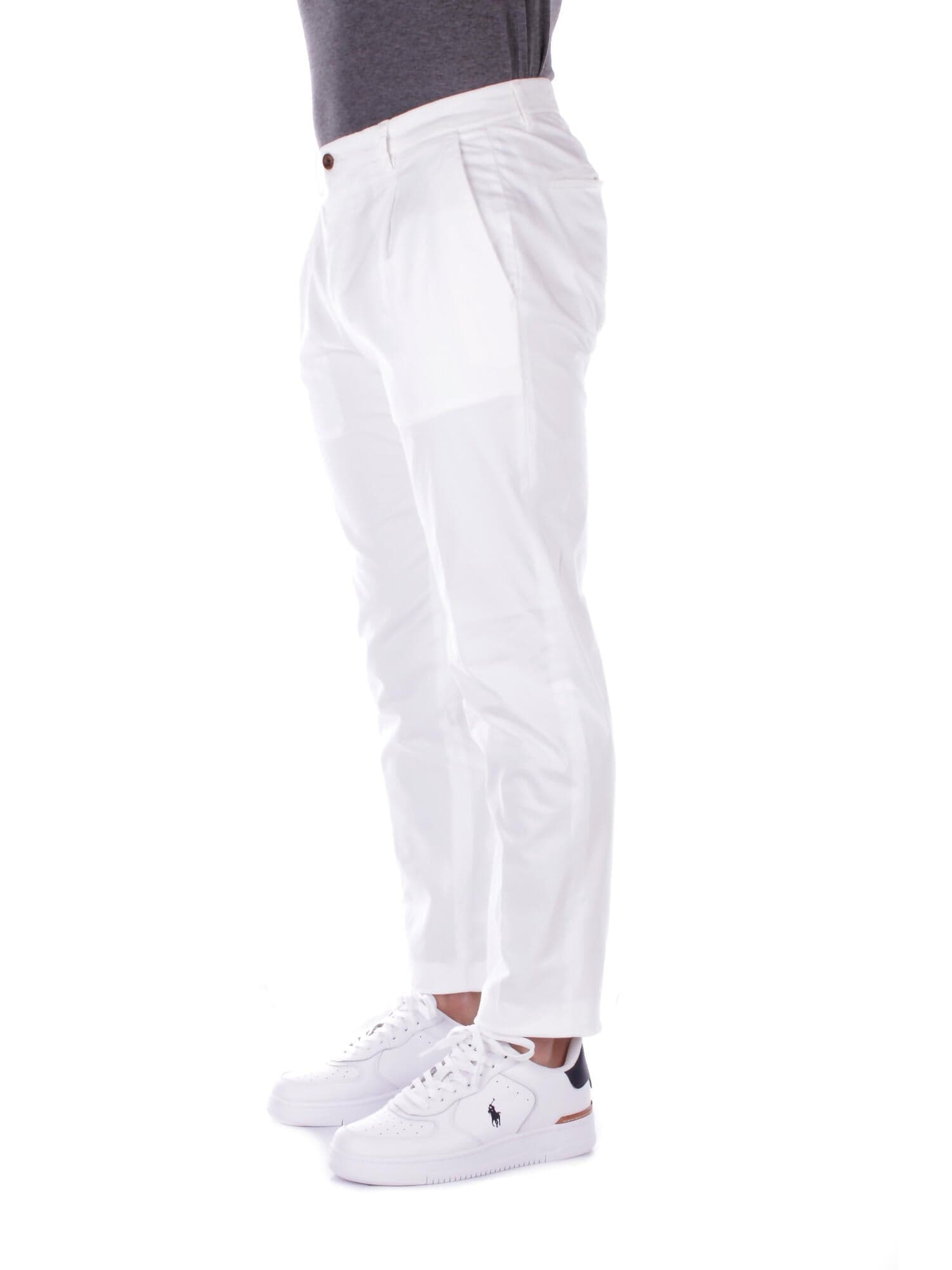 Briglia Pantaloni Bianco da uomo in Pantaloni Drestige - Casamassima, commercioVirtuoso.it
