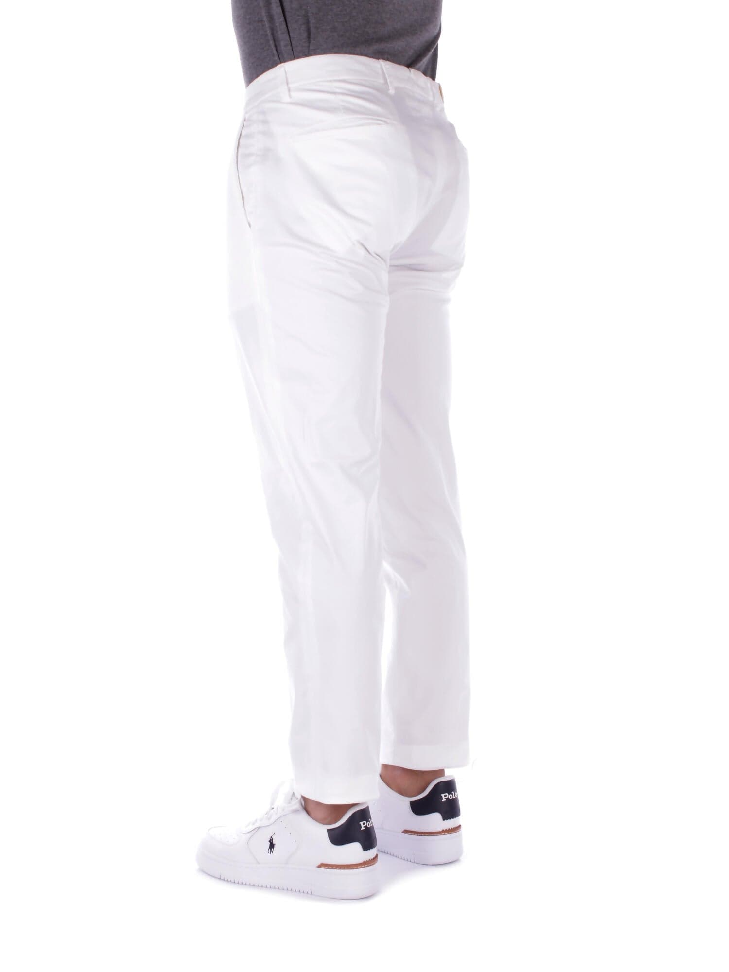 Briglia Pantaloni Bianco da uomo in Pantaloni Drestige - Casamassima, commercioVirtuoso.it