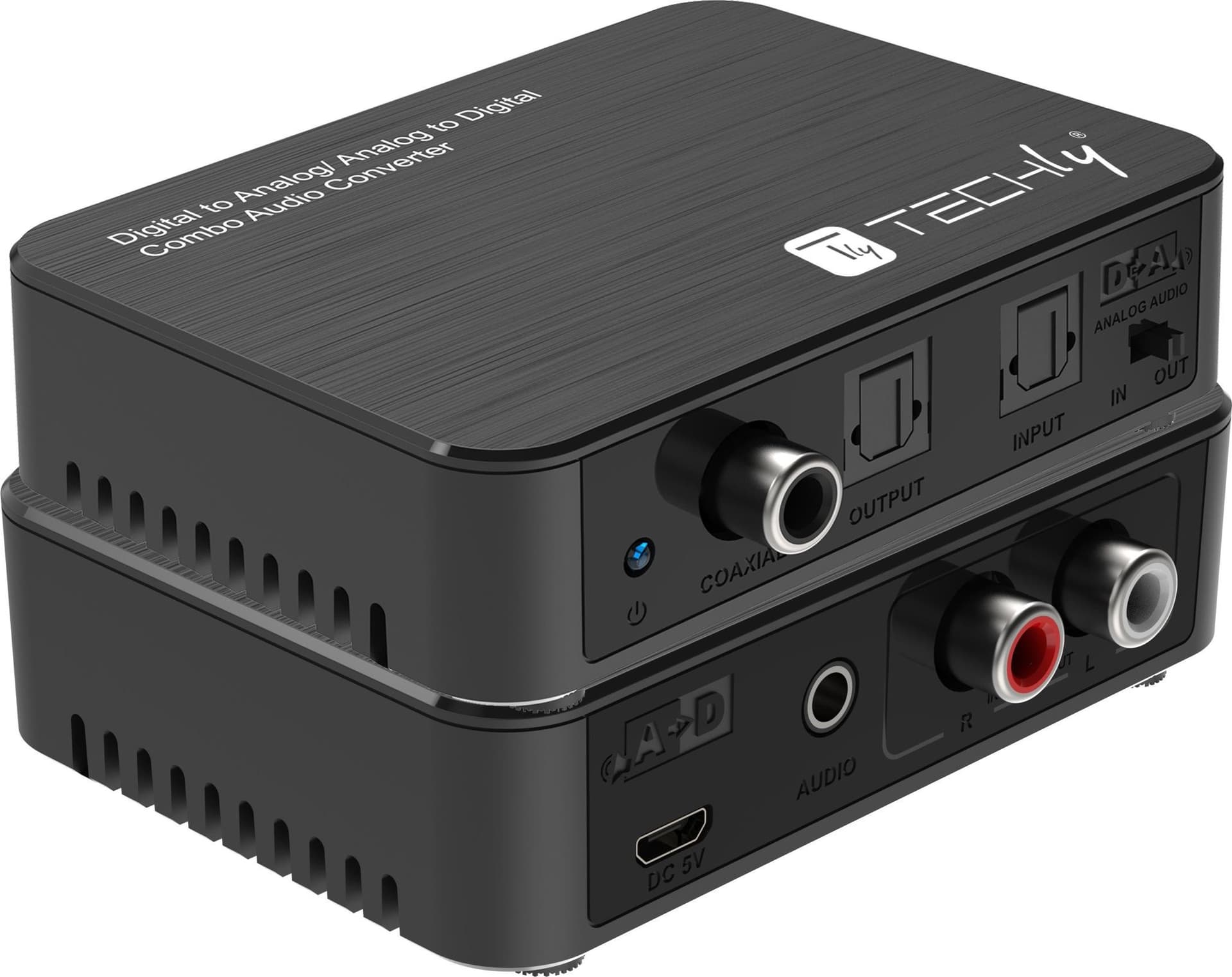 Convertitore Audio da Digitale ad Analogico / da Analogico a Digitale SPDIF Toslink Stereo 3,5'' in Convertitori D-A Scontolo.net - Potenza, commercioVirtuoso.it