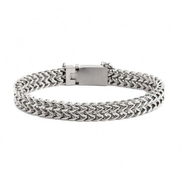 Marlù BRACCIALE ACCIAO FISH BONE 8.10 MM in Bracciali Alba Gioielli - Casoria, commercioVirtuoso.it