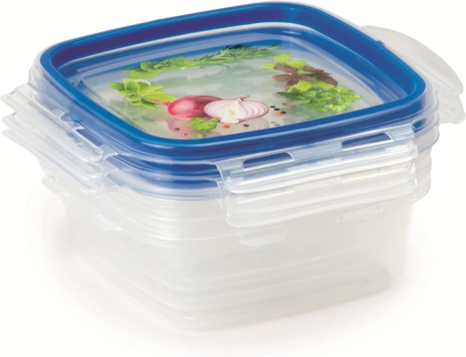 Snips SnipsLock -Set 3 Pezzi Contenitori Per Alimenti Quadrati da 0,5 LT Trasparente con Decoro -Made In Italy - BPA FREE in Contenitori Scontolo.net - Potenza, commercioVirtuoso.it