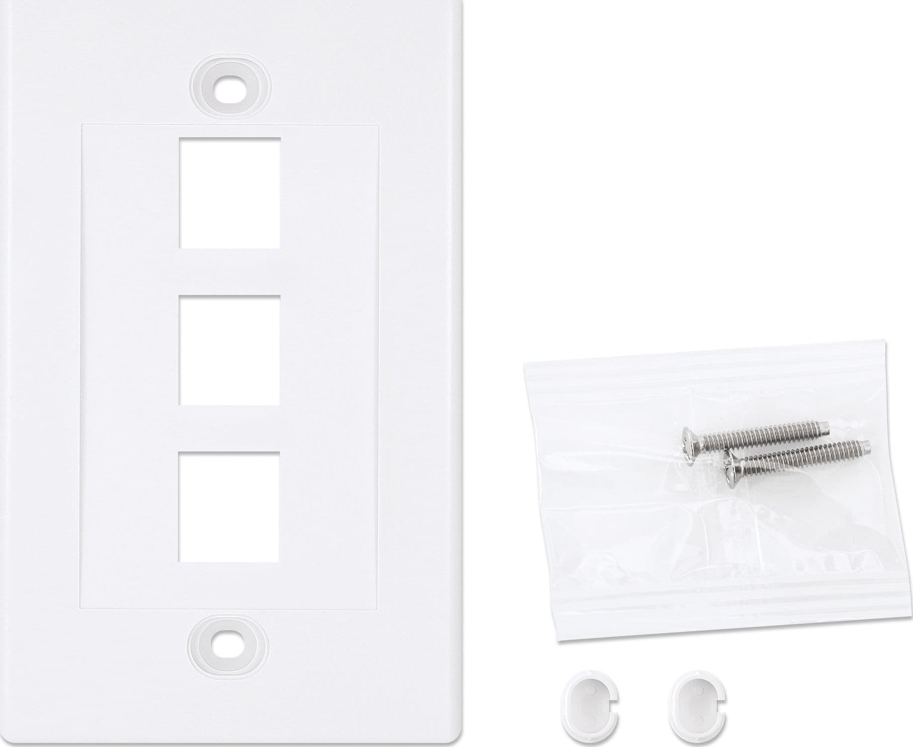 Placca Porta Frutti 3 Posti Mod.503 Bianco in Placche combinate interruttori e prese Scontolo.net - Potenza, commercioVirtuoso.it