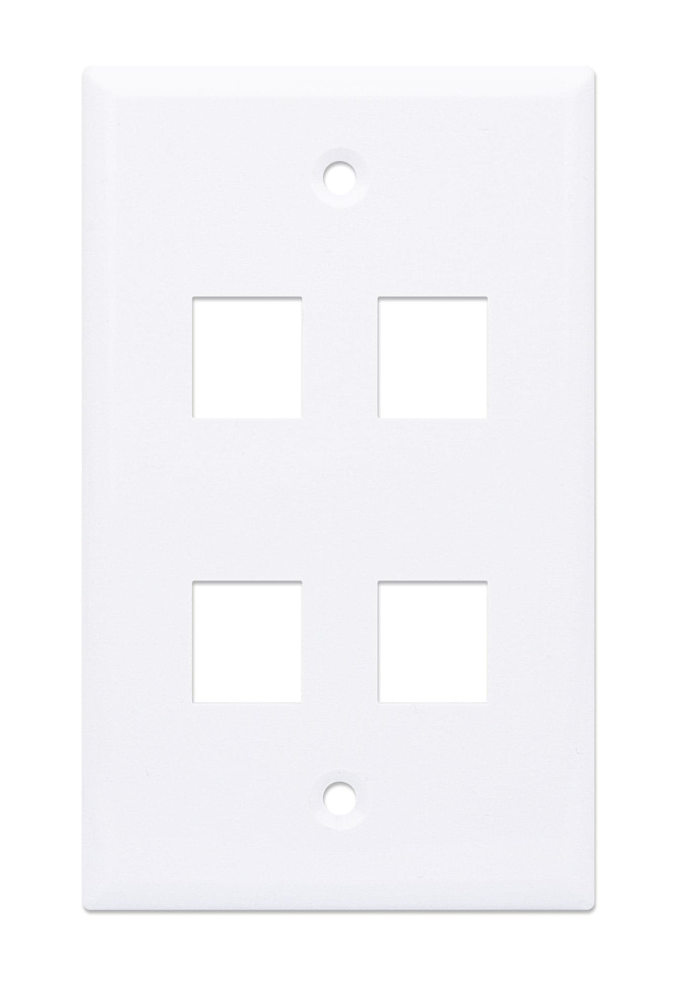 Placca Porta Frutti 4 Posti Mod.503 Bianco in Placche combinate interruttori e prese Scontolo.net - Potenza, commercioVirtuoso.it