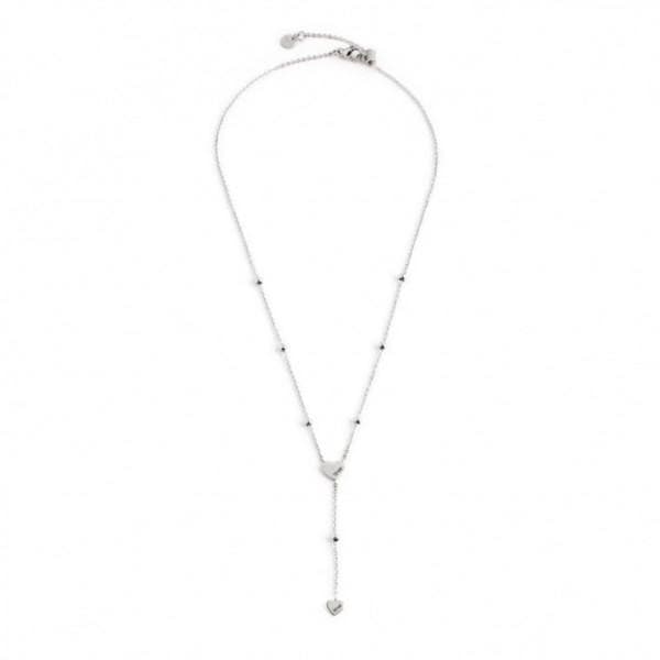 Marlù COLLANA Y ACCIAIO CUORE STRASS LOVE