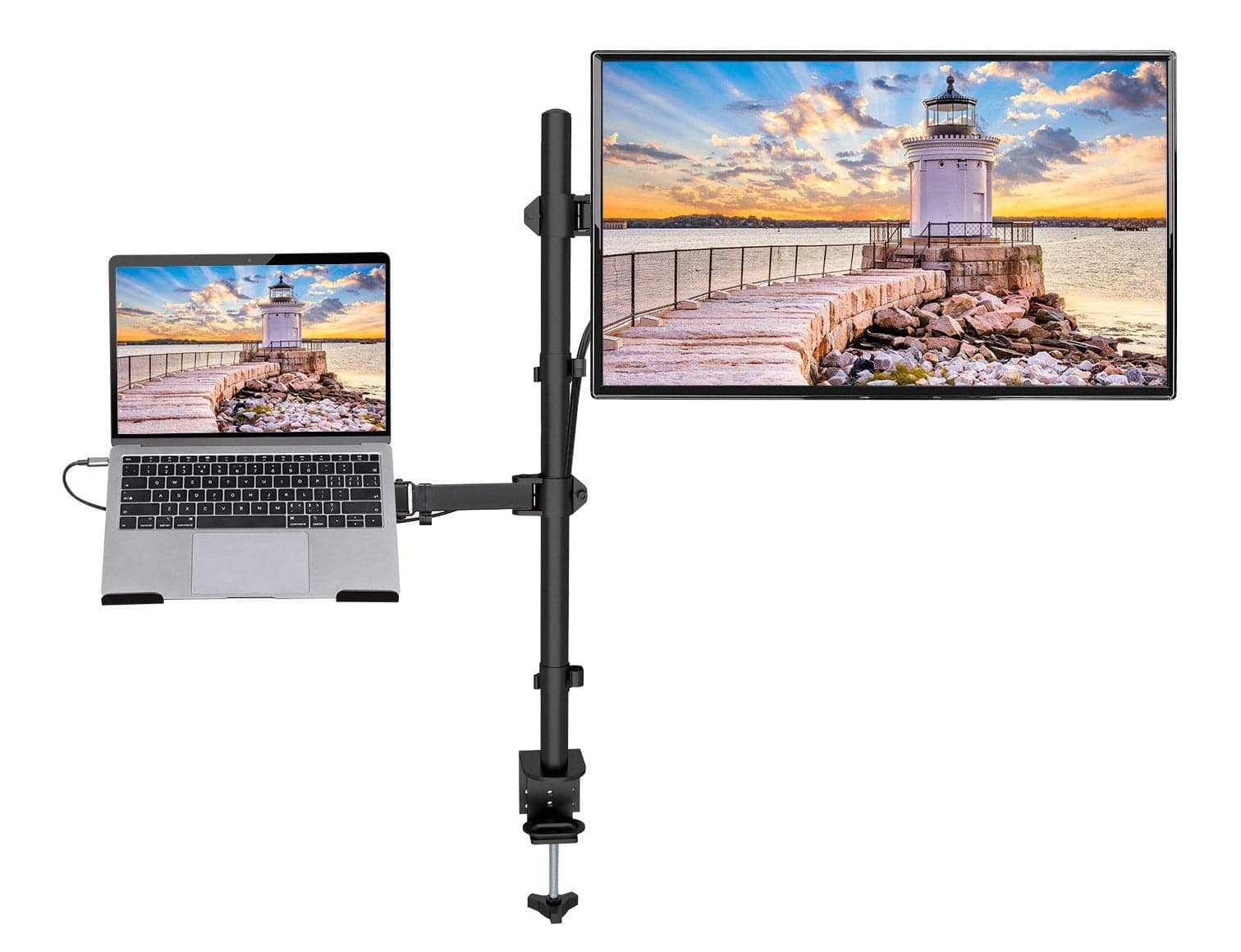 Supporto da Scrivania Braccio per Monitor 13-32'' e Mensola per Laptop in Supporti Scontolo.net - Potenza, commercioVirtuoso.it