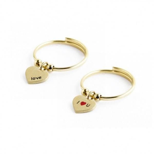 Marlù ANELLO CUORE ORO PENDENTE