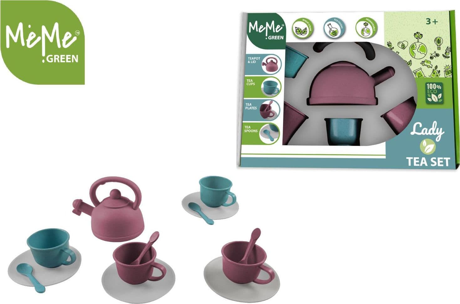 Meme Green Lady Set Tea