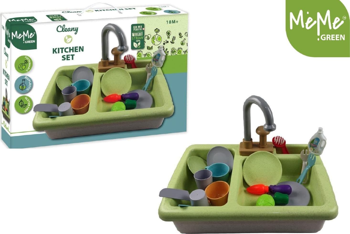 Meme Green Cleany Lavabo con Accessori - 2