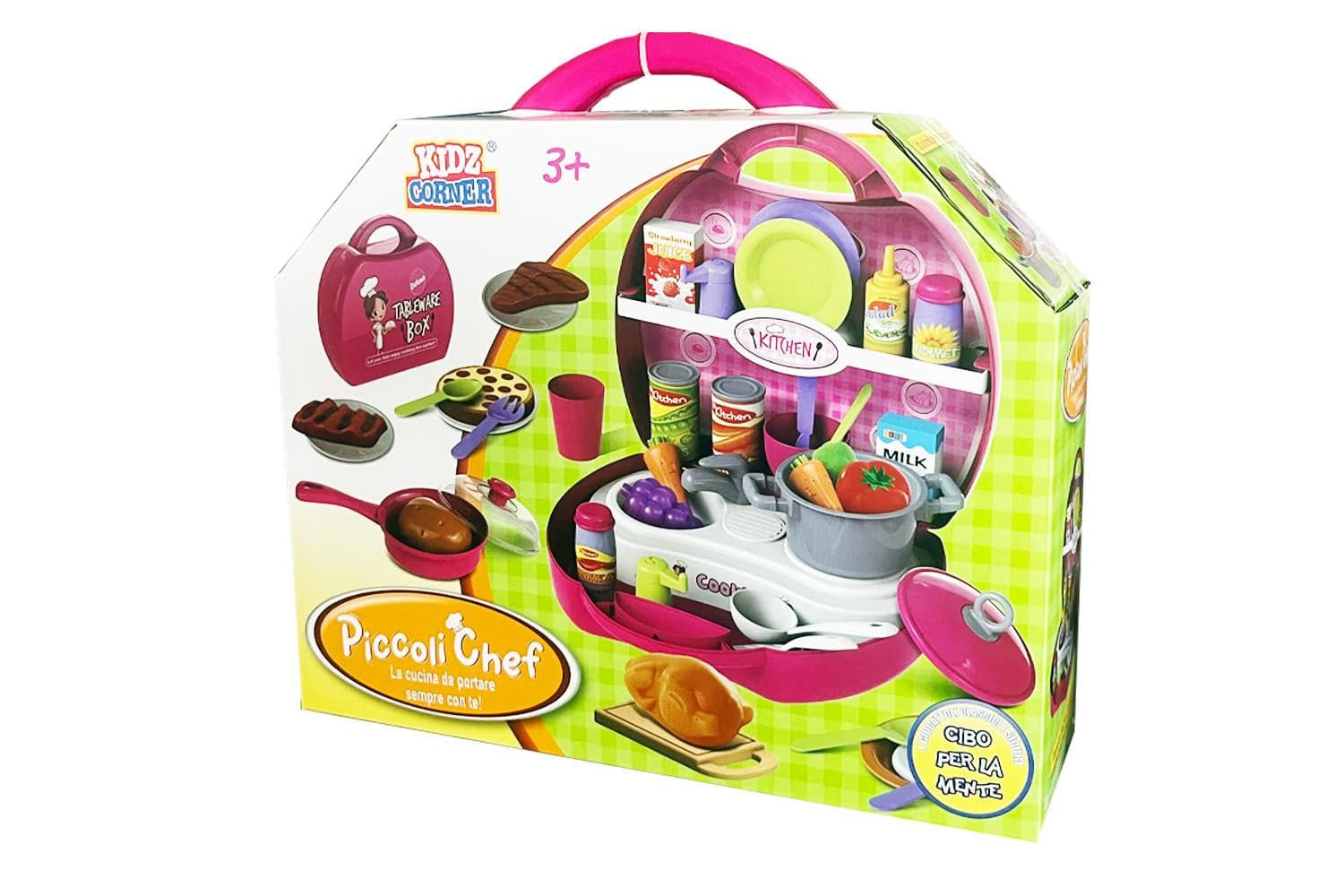 Valigetta con piano cottura e accessori Kidz Corner in Pentole e padelle Scontolo.net - Potenza, commercioVirtuoso.it