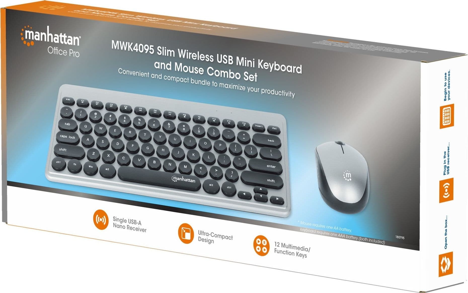 Kit Mini Tastiera Slim e Mouse 1200 Dpi Wireless, MWK4095 in  Scontolo.net - Potenza, commercioVirtuoso.it