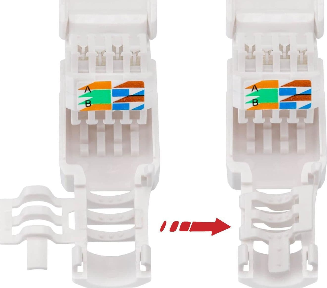 Plug Cat.6A RJ45 UTP Toolless con Copriconnettore in Cavi Ethernet Scontolo.net - Potenza, commercioVirtuoso.it