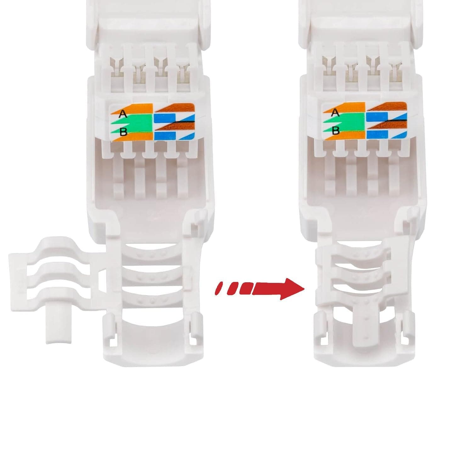 Plug Cat.6A RJ45 UTP Toolless con Copriconnettore in Cavi Ethernet Scontolo.net - Potenza, commercioVirtuoso.it