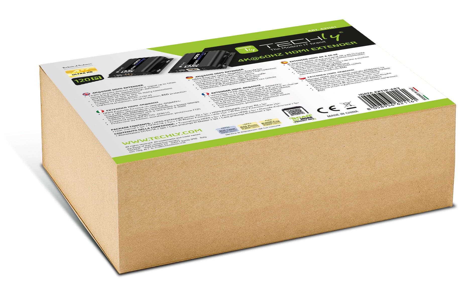 Extender HDMI 4K@60Hz con IR su Cavo Cat.6 fino a 120m in Cavi HDMI Scontolo.net - Potenza, commercioVirtuoso.it