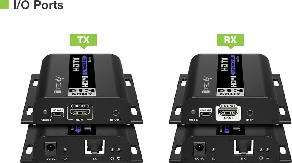 Extender HDMI 4K@60Hz con IR su Cavo Cat.6 fino a 120m in Cavi HDMI Scontolo.net - Potenza, commercioVirtuoso.it