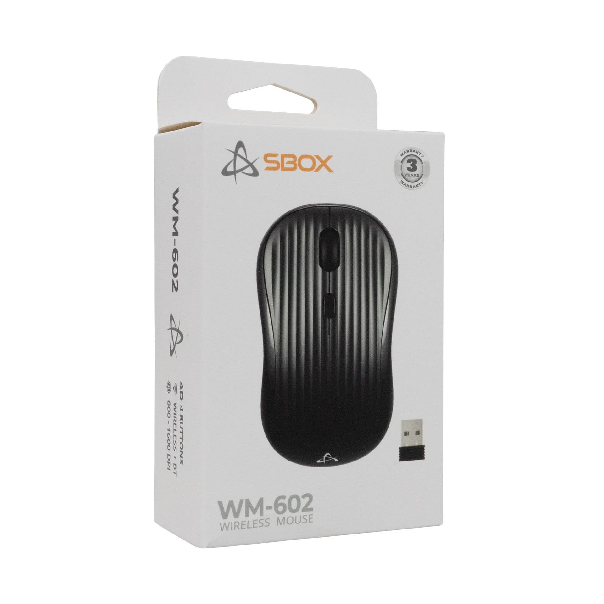 Mouse Ottico Wireless 1600 Dpi 4D Nero, WM-602B in  Scontolo.net - Potenza, commercioVirtuoso.it