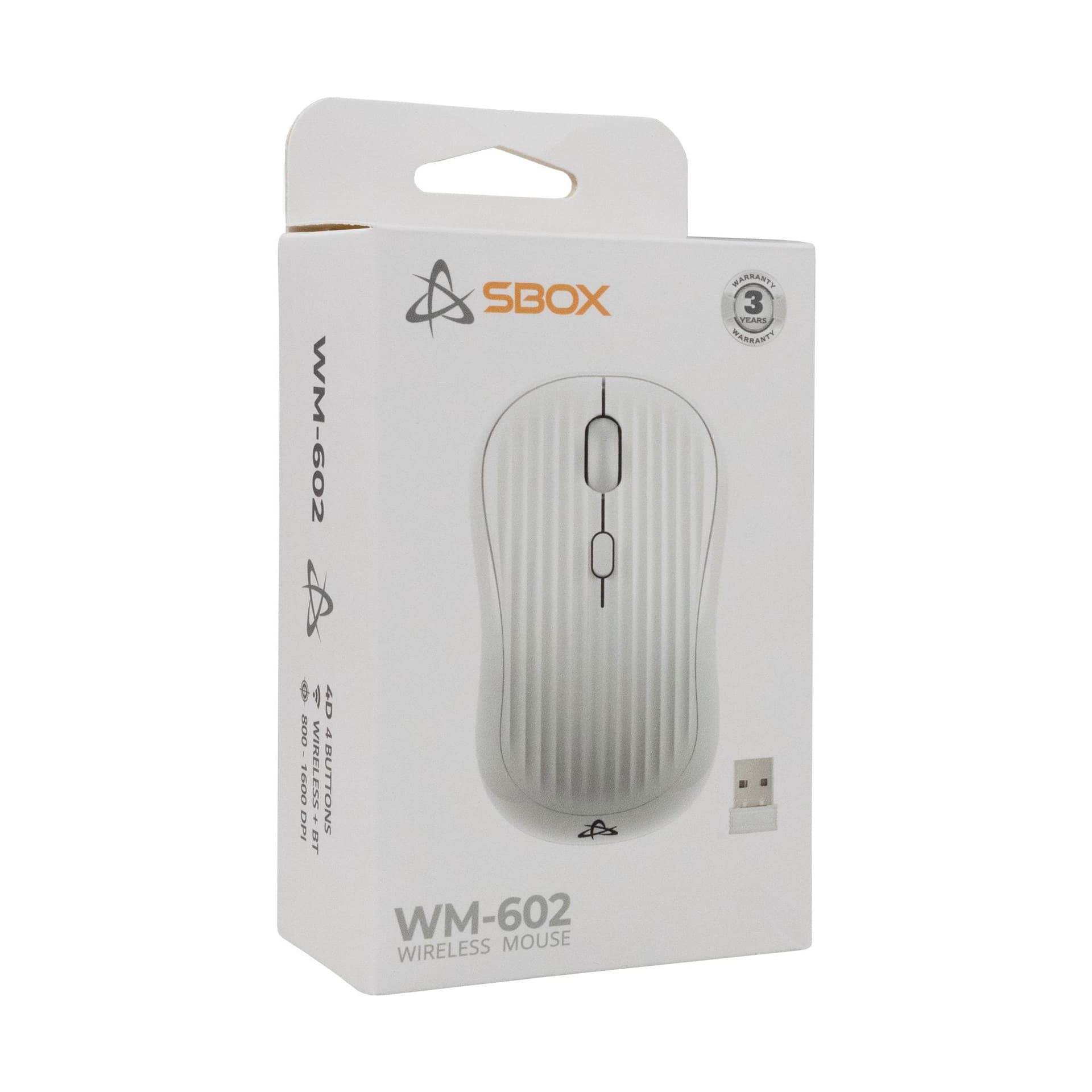 Mouse Ottico Wireless 1600 Dpi 4D Bianco, WM-602W in Mouse da gioco Scontolo.net - Potenza, commercioVirtuoso.it