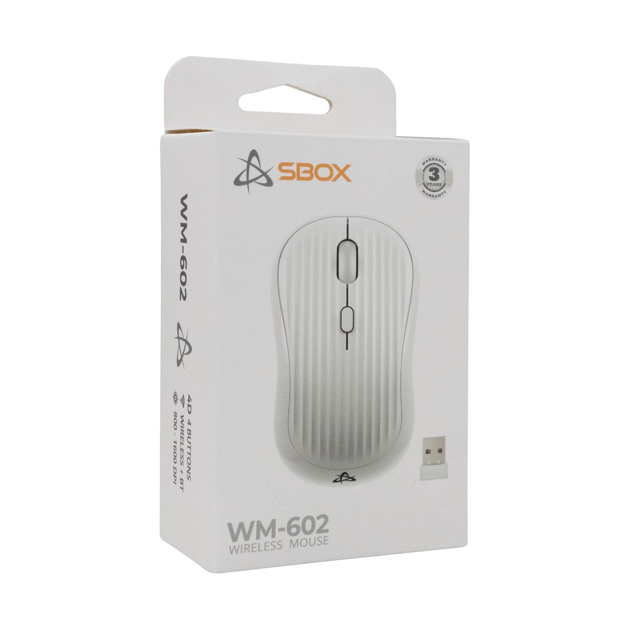 Mouse Ottico Wireless 1600 Dpi 4D Bianco, WM-602W in Mouse da gioco Scontolo.net - Potenza, commercioVirtuoso.it