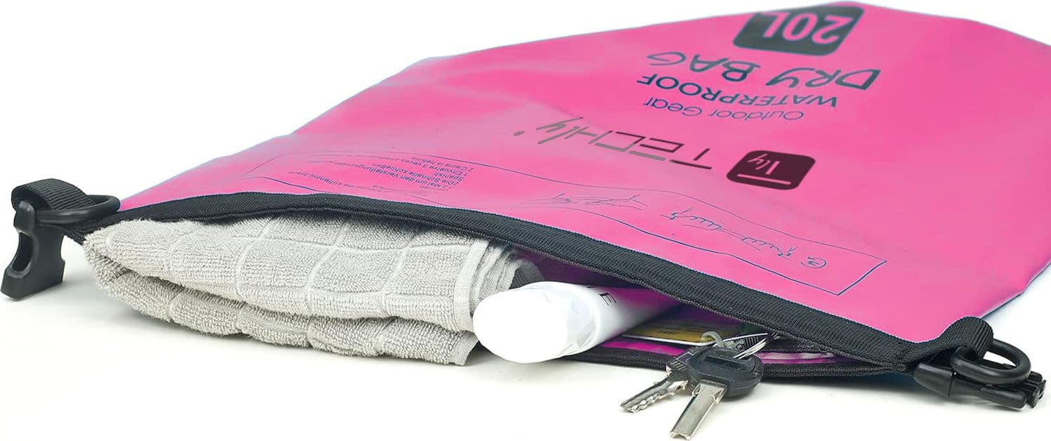 Sacca Impermeabile 20L Dry Bag con Tracolla Regolabile Fucsia in Custodie Scontolo.net - Potenza, commercioVirtuoso.it