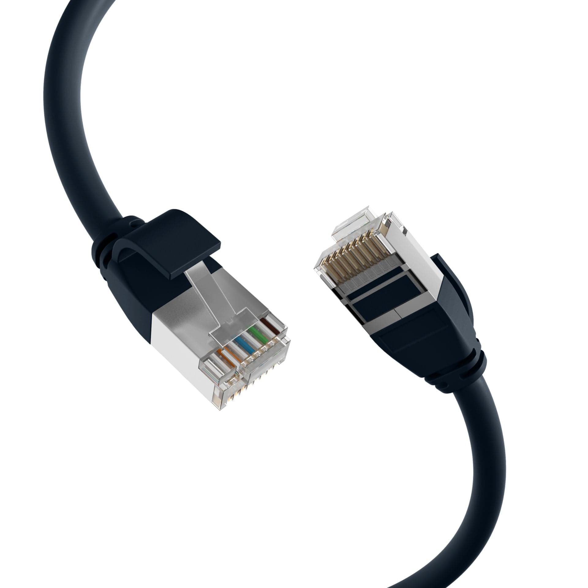 Cavo di Rete Patch in Rame Cat.6A U/FTP TPE 4mm Ultraflex Nero 0,5m in Cavi Ethernet Scontolo.net - Potenza, commercioVirtuoso.it