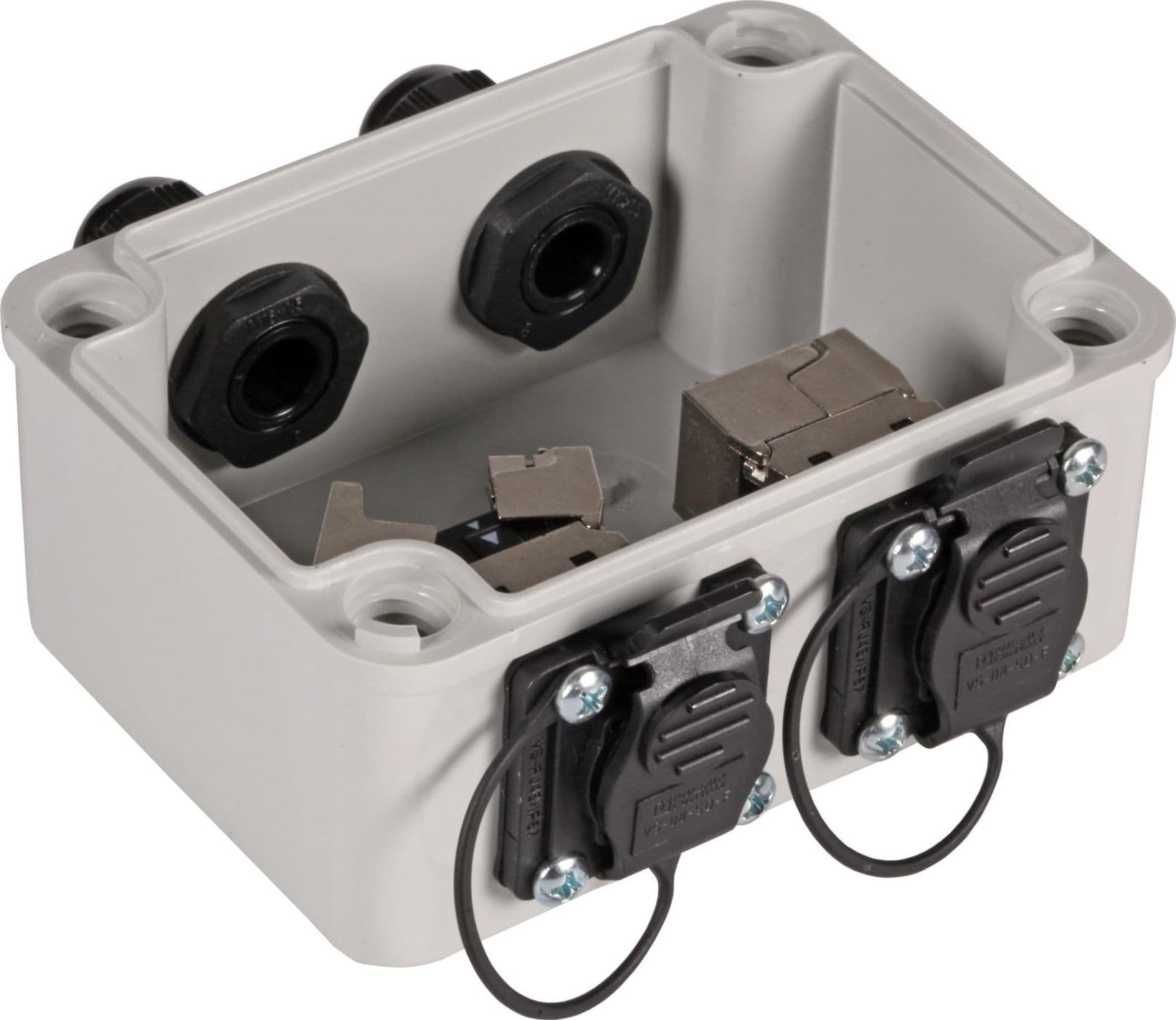 Scatola di Distribuzione IP67 2xRJ45 Cat.6A in Quadri elettrici Scontolo.net - Potenza, commercioVirtuoso.it