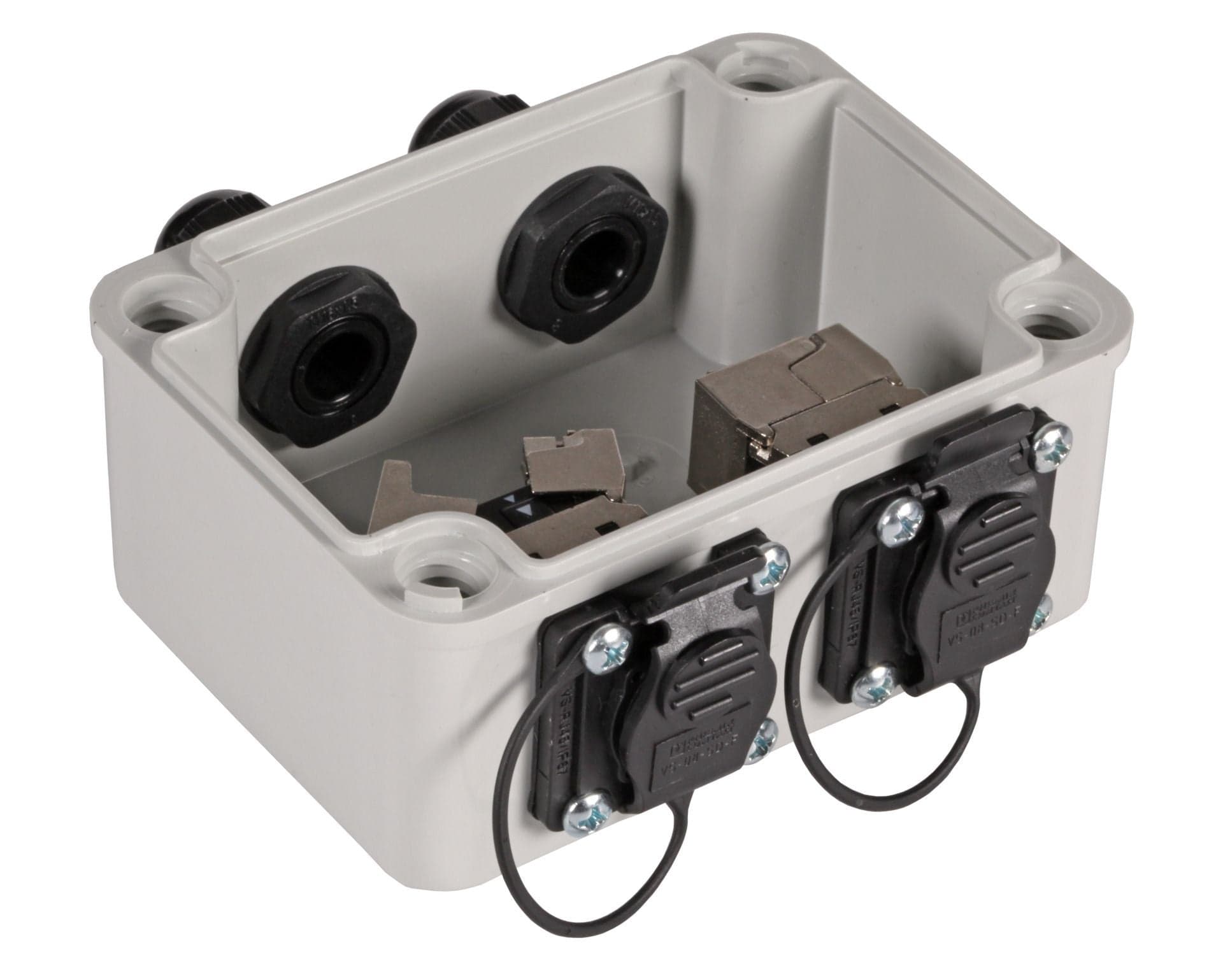 Scatola di Distribuzione IP67 2xRJ45 Cat.6A in Quadri elettrici Scontolo.net - Potenza, commercioVirtuoso.it