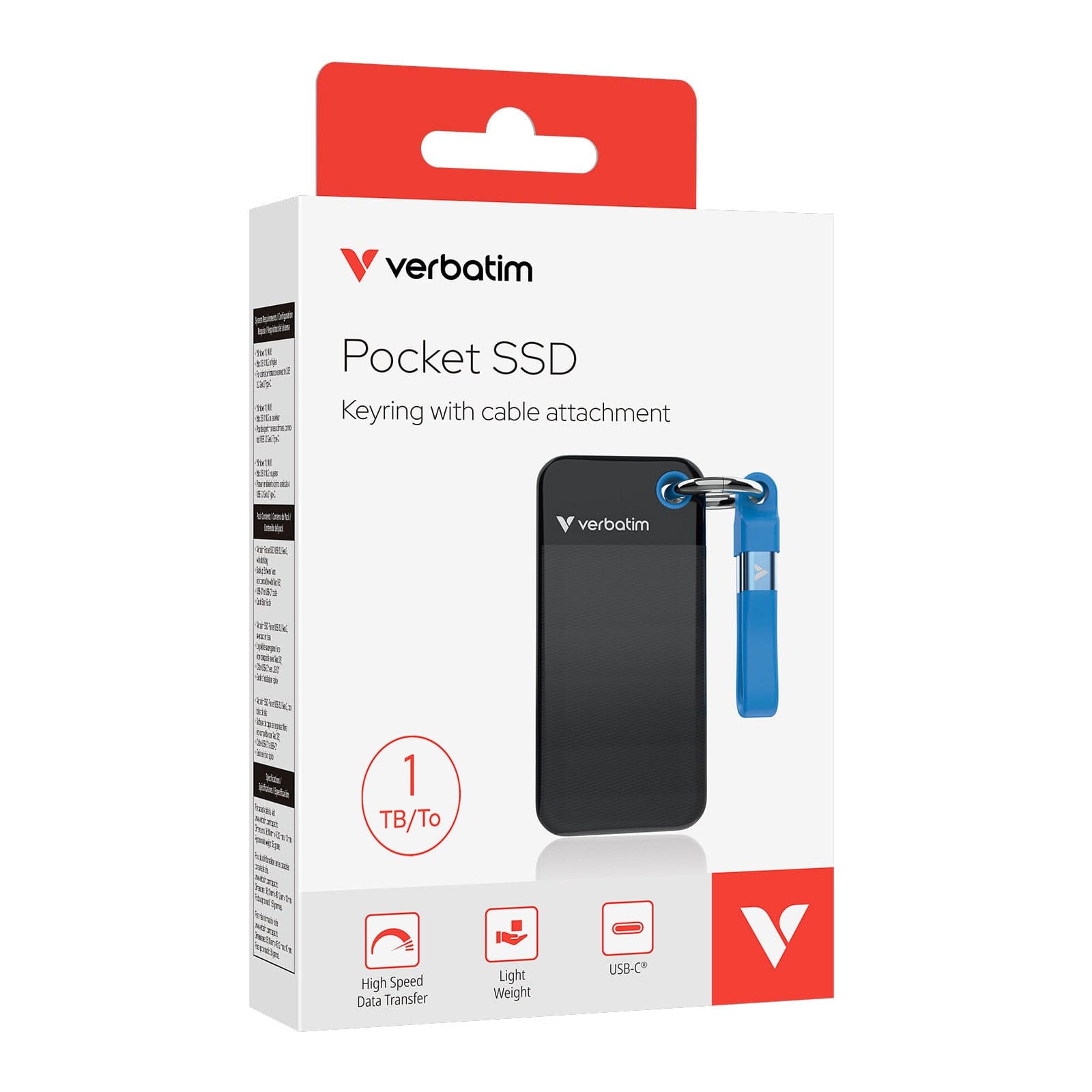 Pocket SSD Portachiavi con Attacco per Cavo USB-C&trade 1TB Nero Blu in  Scontolo.net - Potenza, commercioVirtuoso.it