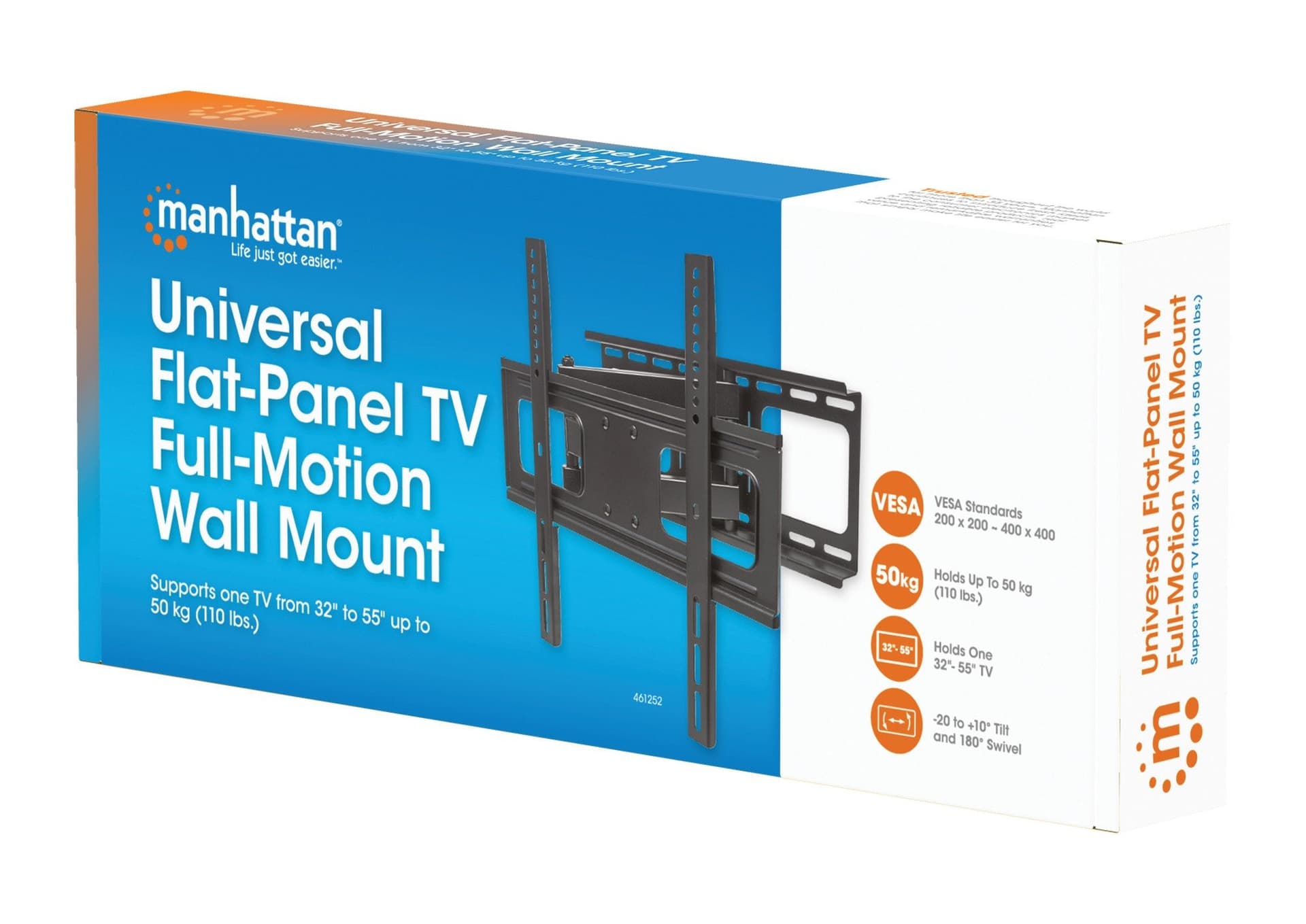 Supporto a Muro Universale Full-Motion per TV 32-55'' in Supporti da parete e da soffitto Scontolo.net - Potenza, commercioVirtuoso.it
