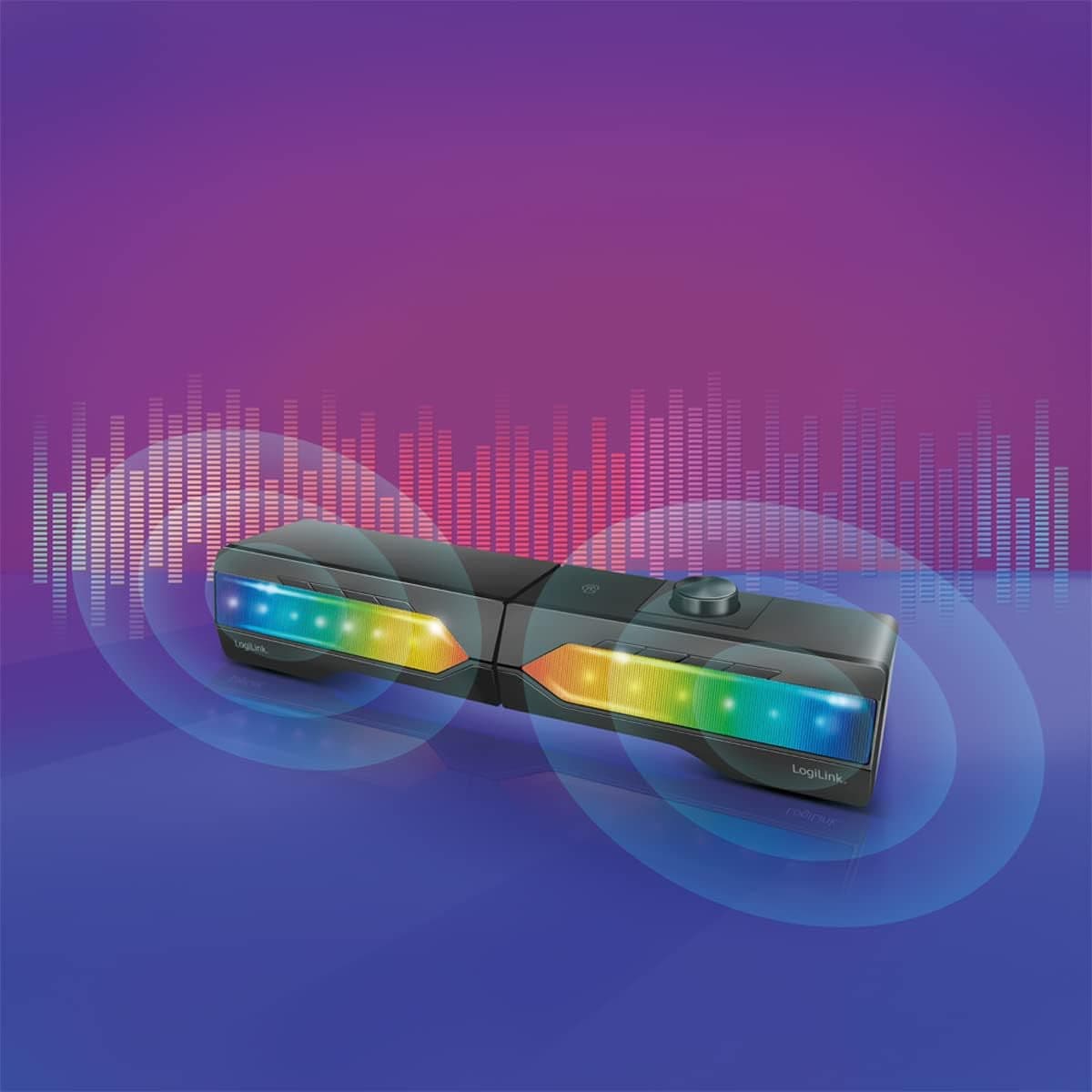 2 in 1 Gaming Sound System Soundbar e Speakers Bluetooth v5.0 Illuminazione RGB in Soundbar Scontolo.net - Potenza, commercioVirtuoso.it