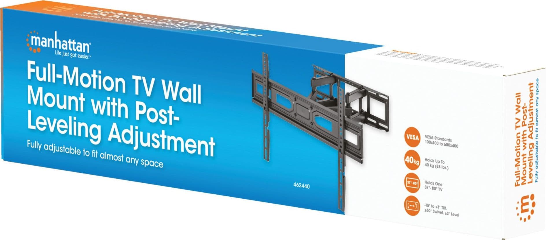 Supporto a Muro per TV LED LCD 37-80'' Full-Motion in Supporti da parete e da soffitto Scontolo.net - Potenza, commercioVirtuoso.it