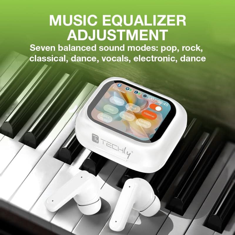 Cuffie Auricolari BT con Custodia Smart Touch Screen LCD Cancellazione Attiva del Rumore ANC in Cuffie In-Ear Scontolo.net - Potenza, commercioVirtuoso.it