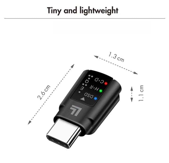 Adattatore Convertitore Audio DAC con Equalizzatore da USB-C&trade a 3,5 mm Nero in Convertitori D-A Scontolo.net - Potenza, commercioVirtuoso.it